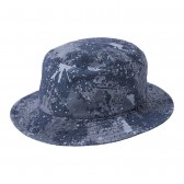 NEON SIGN-SPLASH CAMOUFLAGE BUCKET HAT - Slate Green
