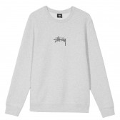 STUSSY-Stock App. Crew - Grey Heather