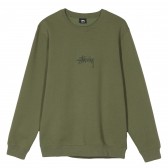 STUSSY-Stock App. Crew - Olive