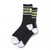 WIND AND SEA-SOCKS A - Black