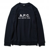 A.P.C.-SWEAT JEREMIE RUE MADAME emb 19PC JPS - Navy