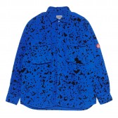 C.E : CAV EMPT-NOISE FLANNEL BIG SHIRT #2 - Blue
