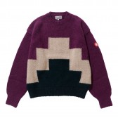 C.E : CAV EMPT-ZIGGURAT KNIT GREY - Purple