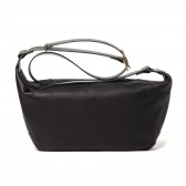 LEATHER & SILVER MOTO-BAG17 ショルダーバッグ - Black