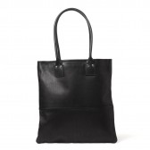 LEATHER & SILVER MOTO-BAG25 トートバッグ - Black