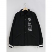 MOUNTAIN RESEARCH-Coach Jacket : Protester Slogan - Black