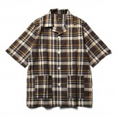 Needles-Cabana Shirt - C:L Cloth : Plaid - Brown : White