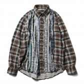 Rebuild by Needles - Flannel Shirt -> Ribbon Shirt - Sサイズ