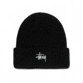 STUSSY-Ho18 Basic Cuff Beanie - Black
