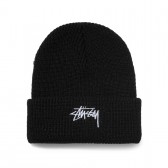 STUSSY-Ho18 Stock Cuff Beanie - Black