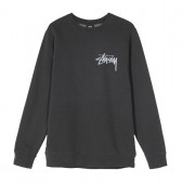 STUSSY-Stock Pig. Dyed Crew - Black