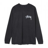 STUSSY-Stock Pig. Dyed Ls Tee - Black
