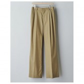 AURALEE-WOOL SILK TROPICAL WIDE SLACKS