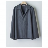 AURALEE-WOOL SILK TROPICAL SHIRTS JACKET