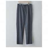 AURALEE-WOOL SILK TROPICAL SLIT SLACKS