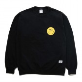 BEDWIN-L:S C-NECK SWEAT 「LOU」 - Black