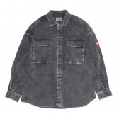 C.E : CAV EMPT-BLEACHED BIG SHIRT - Grey