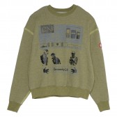 C.E : CAV EMPT-YELLOW HEATHER CREW NECK - Yellow