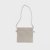 Hender Scheme-red cross bag small - Lighit Gray