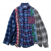 Rebuild by Needles - Flannel Shirt -> 7 Cuts Shirt - Mサイズ