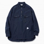 and wander-CORDURA typewriter long sleeve shirt (M) - Navy