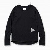 and wander-dry jersey raglan long sleeve T - Black