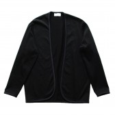 FLISTFIA-Piping Cardigan - Black