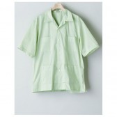 AURALEE-FINX SILK STRIPE CUBA SHIRTS
