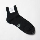 BATONER-コーデュラコットンウール 靴下クオーター - Black