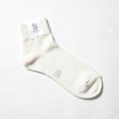 BATONER-コーデュラコットンウール 靴下クオーター - White