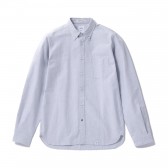 BEDWIN-L:S BD OX SHIRT 「BRIAN」 - Gray