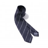 BEDWIN-ZIP PATTERNED SILK TIE 「DENNIS」 - Navy