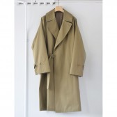 COMOLI-コットンギャバ タイロッケンコート - Khaki