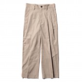 URU-COTTON 2TUCK PANTS - C.Gold
