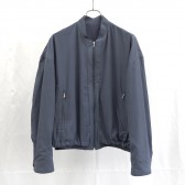 URU-COTTON ZIP UP BLOUSON - Gray
