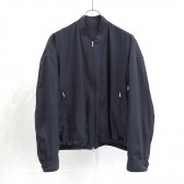 URU-COTTON ZIP UP BLOUSON - Navy