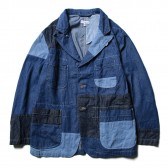 ENGINEERED GARMENTS-Bedford Jacket - Washed 8oz Denim - Med Indigo