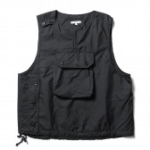 ENGINEERED GARMENTS-Cover Vest - Nylon Micro Ripstop - Black