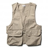 ENGINEERED GARMENTS-Fowl Vest - High Count Twill - Khaki