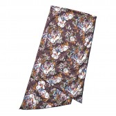 ENGINEERED GARMENTS-Long Scarf - Botany Printed Lawn - Dk.Navy