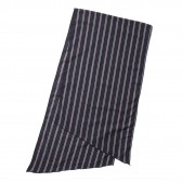 ENGINEERED GARMENTS-Long Scarf - Regimental St. - Navy:Orange:Green