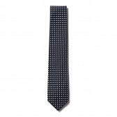 ENGINEERED GARMENTS-Neck Tie - Polka Dot Broadcloth - Dk.Navy:Small