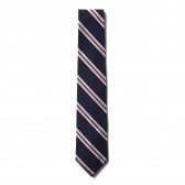 ENGINEERED GARMENTS-Neck Tie - Regimental St. - Nvy:Red:Wht