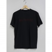 MOUNTAIN RESEARCH-Embroidery Tee - NO FUTURE - Black