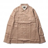 Needles-Cut-Off Bottom Classic Shirt - R:C Sateen - Smoke Pink