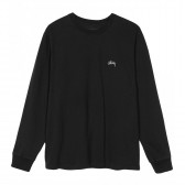 STUSSY-Stock LS Crew - Black
