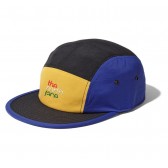THE NORTH FACE-Five Panel Cap - TB TNFイエロー×ブラック×アズテックブルー