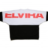 ELVIRA-2TONE DOLMAN CREW - White × Black