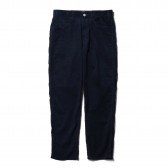 Living Concept-SUMMER CORDUROY 5POCKET WIDE PANTS - Navy