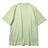AURALEE-LUSTER PLAITING TEE - Lime Green